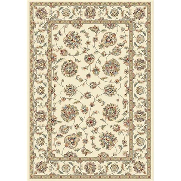 Dynamic Rugs Ancient Garden 3 ft. 11 in. x 5 ft. 7 in. 57365-6464 Rug - Ivory/Ivory AN46573656464